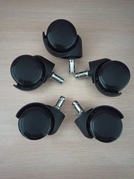 Колеса для крісел 5 штук комплект підходять для офісних та геймерських крісел та столів фото від покупців 2
