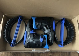 Черевики на пружинах Record Kangoo Jumps Pro (поліестер, PVC, р-р XL (39-41), Чорний-синій) (SK-7282_Чорний-синій_XL_(39-4)