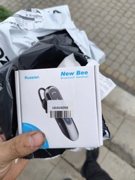 Беспроводная гарнитура Bluetooth наушник вкладыш New Bee LC-B45C с активным шумоподавлением и кейс-чехол Чёрный фото от покупателей 2