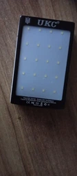 Повербанк 5V-1A 90000mah Metal+LED Solar 120х74х23 мм з вбудованим ліхтариком, індикатором заряду та сонячною батареєю фото від покупців 2