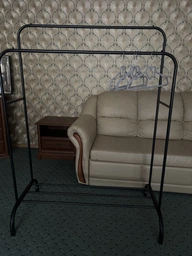Двойная стойка вешалка для одежды и обуви Smart Loft Master Rack стальная с полкой Black фото от покупателей 8