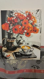 Картина по номерам 40×50 см Kontur. Натюрморт. Контрастные маки DS0662