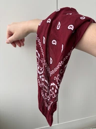 Класична бандана 55*55 см бордовий