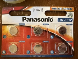Батарейки Panasonic літієві CR2032 блістер, 6 шт