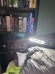 Настольная лампа светодиодная гибкая LED на прищепке юсб Beluck BL-01 USB лед лампа прищепка от блочка и павербанка кабель черная (BLK01Black)
