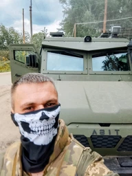 Бафф с DTF принтом летний M-KET черный, трикотаж стрейч, размер 56-58