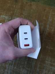 Сетевое зарядное устройство RZTK GaN2 100W USB-A (QC4.0) 2xUSB-C (PD3.0) + кабель USB-C 100W White фото от покупателей 2