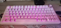 Бездротова ігрова механічна клавітура AULA F75 Pink, Dream Sakura switch, 75%, Hot-Swap, RGB, 2.4GHz/Bluetooth/USB