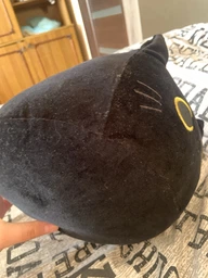 Мягкая игрушка обнимашка подушка Аниме Круглый Кот 30 см My Kigu Плюшевый Черный (9069/30) фото от покупателей 1