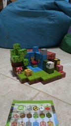 Дитячий магнітний конструктор No Brand Minecraft Водоспад 150 шт Різнокольоровий (V4T-0035-1)