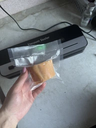 Вакууматор побутовий для продуктів їжі Vacuum Sealer 120W вакууманий пакувальник автоматичний + 10 пакетів фото від покупців 2