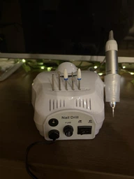 Фрезер для маникюра и педикюра профессиональный 65W 45000 об. мин + подарок 7 алмазных фрез белый фото от покупателей 5