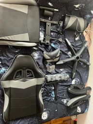 Кресло игровое GAMING CHAIR G-001 цвет черный-серый фото от покупателей 4