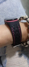 Спортивный ремешок для Xiaomi Mi Band 5/6/7 "Черно-зеленый" (VANAX82002) фото от покупателей 1