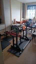 Стійки під штангу з страховкою 50х50 мм (Т-подібна) А120 Чорні Hardcore GYM