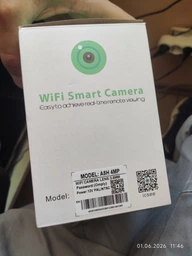 Вулична поворотна 4MP Wi-Fi IP-камера, водонепроникна з нічним баченням + ICSee, Біла (3058609996)