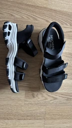 Женские сандалии Skechers 163651 BLK 40 (10US) 27 см Черные (199252931764)