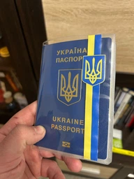 Обкладинка на паспорт книжечку :: Стрічка. Україна (патріотичний принт 253)