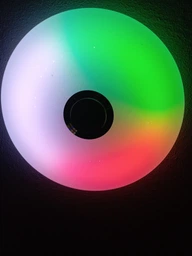 Люстра світлодіодна стельова RGB з Bluetooth колонкою стельова світлодіодна лампа з пультом з RGB підсвічуванням та динаміком смарт люстра з будильником світломузикою лампа з динаміком 60W Kayfovo LA-83