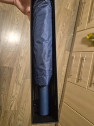 Парасоля складна автоматична Super Strong 60Bone Windproof, велика, вітростійка, водонепроникна, з UV-захистом, синій