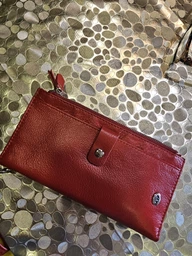 Кошелек женский ST Leather 18416 (ST420) с ремнем на запястье Синий