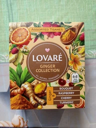 Коллекция травяного чая Lovare Tisanes Ginger Collection 4 вида по 8 пакетиков (4823115405944)