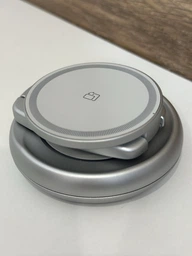 Складна бездротова зарядна док станція MagSafe 3 в 1 для iPhone Apple Watch AirPods магнітна зарядка зарядний пристрій для айфона смарт годинника навушників Apple з LED підсвіткою Silver LFX-208W фото від покупців 2
