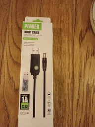 Кабель-перехідник UFT USB 5V - 9V DC 5.5x2.1 мм, 1 м для Wi-Fi роутера, живлення від павербанка Білий (UFT-USB9-12VW) фото від покупців 1