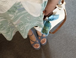 Женские сандалии замшевые PARADIZE SHOES SAN-5603 39 24.7 см Серые (ROZ6501090389)