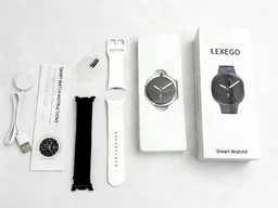 Смарт годинник Lexego HD8C Classic 46 мм Розумний годинник з 2 ремінцями в комплекті Smart Watch Bluetooth, GPS, компасом, спортивними режимами, спортивний трекер White HD8C-46W