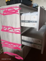 Комод Garant Идея 760 х 1800 2_ЗШ Дуб крафт серый/Сатин (00-00526338) фото от покупателей 1