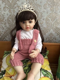 Реалистичная кукла Реборн 55 см полностью виниловая Doll Reborn Baby К0100202 фото от покупателей 3