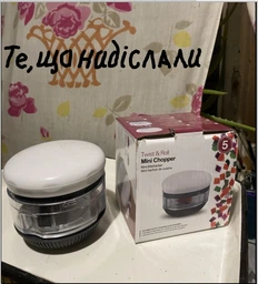 Ручний подрібнювач для м'яса, овочів та фруктів, льоду Quick MINI CHOPPER з контейнером