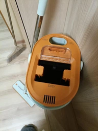 Набор швабра и ведро с отжимом Homettler SM001, 2 мопа в комплекте, мятный фото от покупателей 2