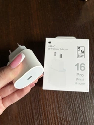 Зарядний пристрій з швидкою зарядкою Apple 35W, USB-C, для iPhone 15, iPhone 16, iPhone 17, MacBook, Apple Watch та AirPods, Xiaomi, універсальна