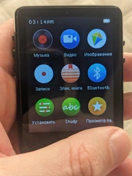 Hi-Fi MP3-плеер SWOFY X65, 16 Гб встроенной памяти, Bluetooth, сенсорный экран 2,8 дюйма, FM, функция возобновления прослушивания с места остановки, внешний динамик + защитная пленка, фото от покупателей 1