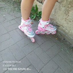 Роликові ковзани дитячі розсувні Happy Mondays PINK розмір 29-33 Рожеві + комплект захисту + шолом