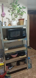 Стеллаж металлический 150х70х30 см ЦИНК 5 полок МДФ БОНА-32 для дома, кладовки, на балкон