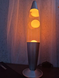 Настільна Лава лампа з воском LAVA LAMP 41см Помаранчева