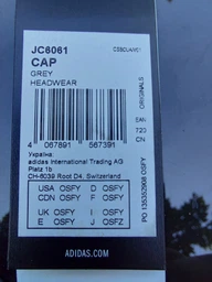 Кепка Adidas Cap JC6061 OSFY 54 Grey (4067891567391)