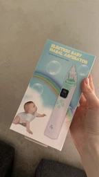 Электронный аспиратор назальный мощный для носа Electric Baby Nasal Aspirator соплеотсос электрический для новорожденных детей с музыкой белый фото от покупателей 17