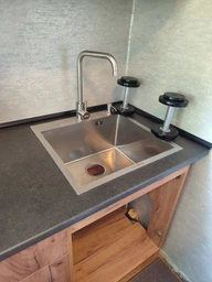 Мийка з нержавіючої сталі AQUAMILL 5050 decor + змішувач + дозатор + решітка + сифон фото від покупців 1