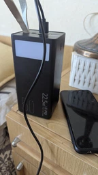 Повербанк 30000 mah 22.5W Super Fast Charge 10095 з LED дисплеєм і швидкою зарядкою PD/QC 3 порта powerbank павербанк для телефона apple айфона iphone самсунг samsung роутера планшета універсальний з ліхтариком фото від покупців 4