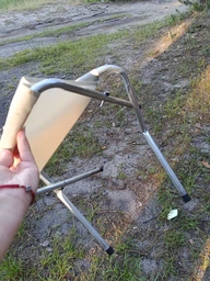 Раскладной алюминиевый туристический стол и 4 стула для пикника и рыбалки Folding Table Коричневый фото от покупателей 3