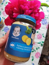 Упаковка пюре рыбно-овощного Gerber Стерилизованное Рыба с картофелем, цукини и брокколи для детей с 6 месяцев 190 г х 6 шт (7613287134066) фото от покупателей 1