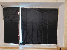 Штора самоклеюча світловідбиваюча Блекаут 149х299 см Чорна (TENT-149x299BL)