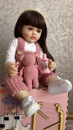 Реалистичная кукла Реборн 55 см полностью виниловая Doll Reborn Baby К0100202 фото от покупателей 1