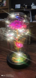Роза в колбе й большая Красный с LED подсветко (SN9QI4717)