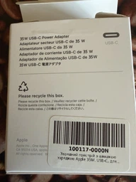 Зарядное устройство с быстрой зарядкой Apple 35W, USB-C, iPhone 15, iPhone 16, iPhone 17, MacBook, Apple Watch и AirPods, Xiaomi, универсальное фото от покупателей 2