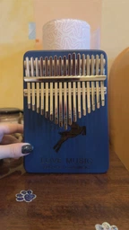 Музыкальный инструмент Калимба Kalimba на 17 язычков Ручное фортепиано Синий с Оленем K-17-11S фото от покупателей 1